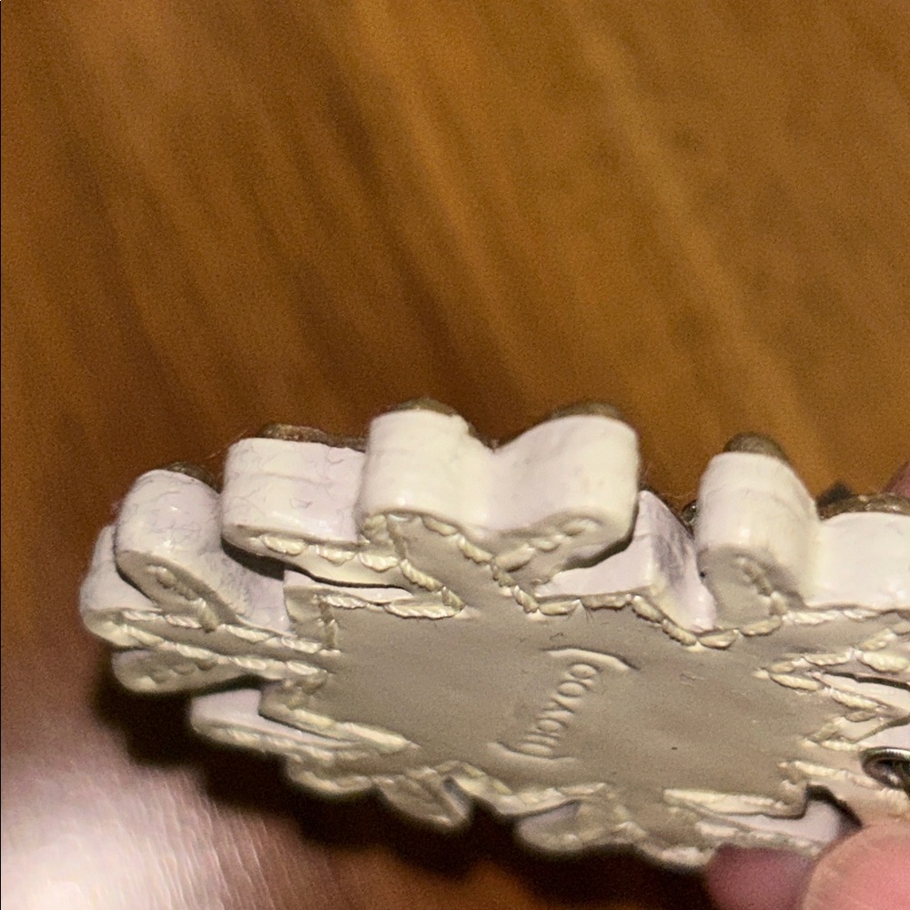 Coach Snowflake ❄️ Leather Keychain Bag Charm - Picture 12 of 15